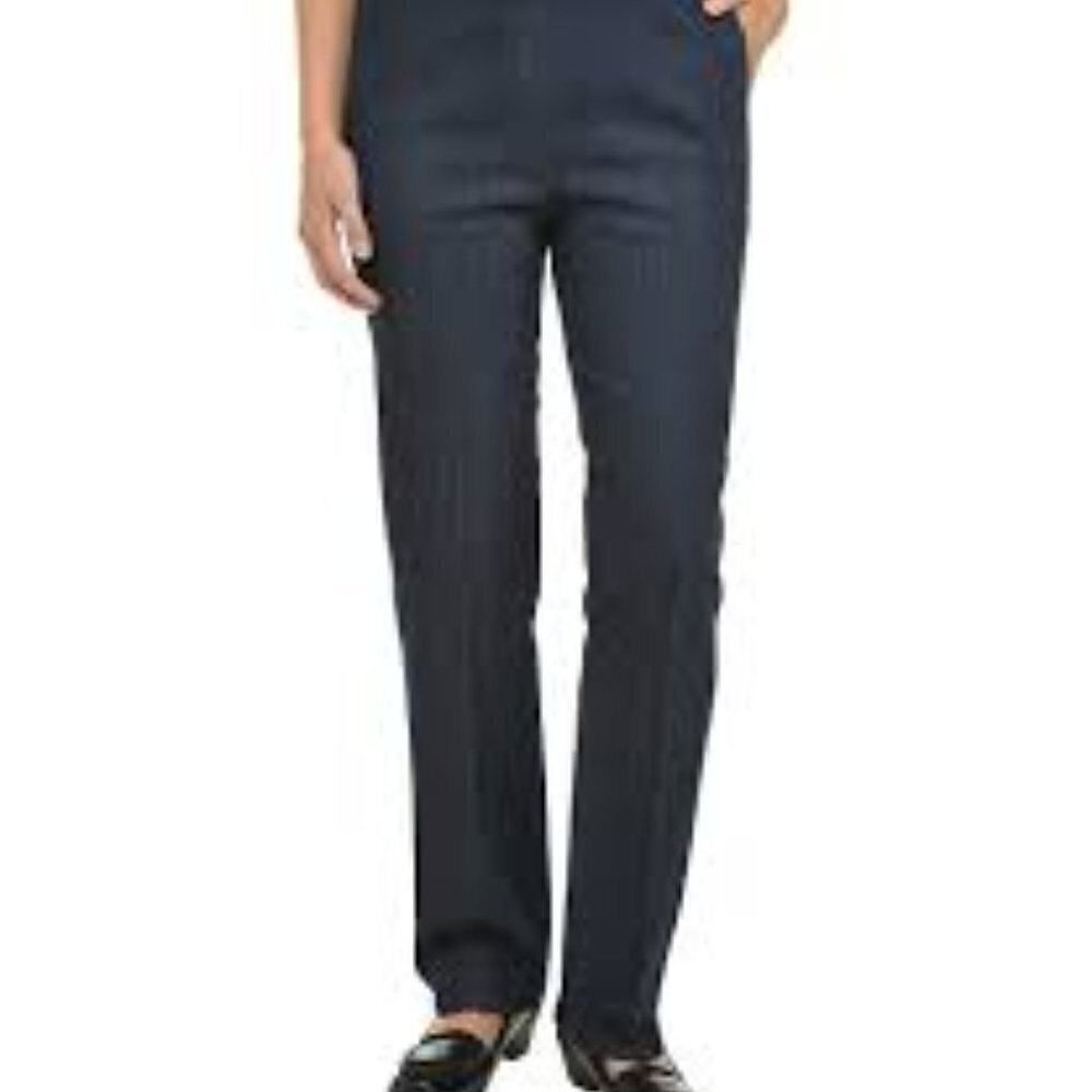 Alison Daley Trouser Pants Petite size S Gray Comfort Fit Straight Leg NEW